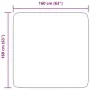 Alfombra de pelo largo NAVARRA rosa polvoriento 160x160 cm de , Alfombras - Ref: Foro24-4102873, Precio: 34,24 €, Descuento: %