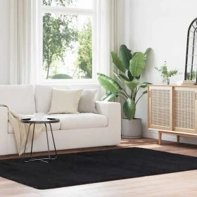 Furry long-haired black NAVARRA carpet 160x230cm polyester by , Rugs - Ref: Foro24-4102838, Price: 55,73 €, Discount: %