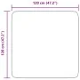 Langflor-Teppich NAVARRA in pudrigem Rosa, 120x120 cm. von , Teppiche - Ref: Foro24-4102865, Preis: 25,83 €, Rabatt: %