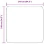Alfombra de pelo largo NAVARRA gris plateado 240x240 cm de , Alfombras - Ref: Foro24-4102892, Precio: 70,71 €, Descuento: %