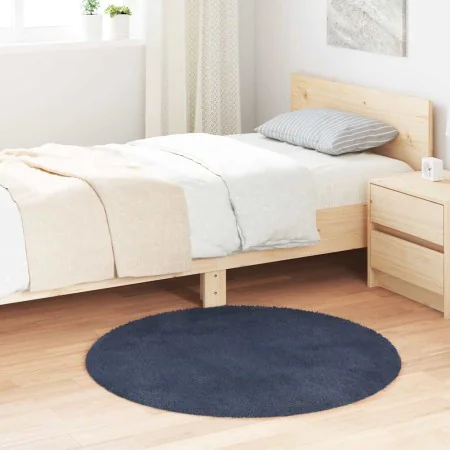 Langflor-Teppich NAVARRA in Marineblau, 100x100 cm, aus Polyester. von , Teppiche - Ref: Foro24-4102899, Preis: 21,26 €, Raba...
