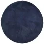 Long pile NAVARRA navy blue polyester rug 100x100 cm by , Rugs - Ref: Foro24-4102899, Price: 21,26 €, Discount: %
