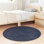 Long pile NAVARRA navy blue polyester rug 100x100 cm by , Rugs - Ref: Foro24-4102899, Price: 21,26 €, Discount: %