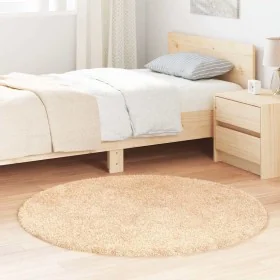 Flauschiger langer Teppich NAVARRA in Beige 120x120cm aus Polyester von , Teppiche - Ref: Foro24-4102901, Preis: 24,41 €, Rab...