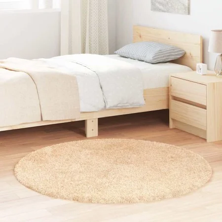 Furry long-haired NAVARRA beige carpet 120x120cm polyester by , Rugs - Ref: Foro24-4102901, Price: 24,41 €, Discount: %