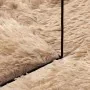 Furry long-haired NAVARRA beige carpet 120x120cm polyester by , Rugs - Ref: Foro24-4102901, Price: 24,41 €, Discount: %