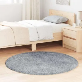 Long pile carpet NAVARRA silver gray 120x120 cm by , Rugs - Ref: Foro24-4102908, Price: 24,41 €, Discount: %