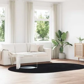 Furry long-haired black NAVARRA carpet 300x200cm polyester by , Rugs - Ref: Foro24-4102934, Price: 71,79 €, Discount: %