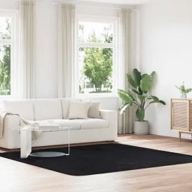 Langfloriger schwarzer Teppich NAVARRA aus Polyester, 240x240 cm. von , Teppiche - Ref: Foro24-4102886, Preis: 69,93 €, Rabat...