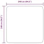 Alfombra peluda de pelo largo NAVARRA negra 240x240cm poliéster de , Alfombras - Ref: Foro24-4102886, Precio: 70,92 €, Descue...