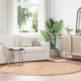 Furry long-haired NAVARRA beige carpet 200x200cm polyester by , Rugs - Ref: Foro24-4102917, Price: 52,71 €, Discount: %