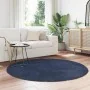 Alfombra de pelo largo NAVARRA azul marino 160x160 cm poliéster de , Alfombras - Ref: Foro24-4102915, Precio: 34,58 €, Descue...