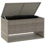 Graue Outdoor-Kissen 100x55x55,5 cm aus synthetischem Rattan von , Aufbewahrungsboxen für den Außenbereich - Ref: Foro24-4104...