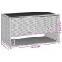 Graue Outdoor-Kissen 100x55x55,5 cm aus synthetischem Rattan von , Aufbewahrungsboxen für den Außenbereich - Ref: Foro24-4104...