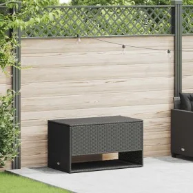 Outdoor black cushions 100x55x55.5 cm synthetic rattan by , Outdoor storage boxes - Ref: Foro24-4104141, Price: 139,13 €, Dis...