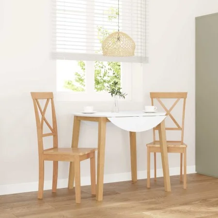 Dining chairs, 2 units, solid rubberwood. by , dining chairs - Ref: Foro24-4102404, Price: 116,28 €, Discount: %