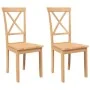 Esszimmerstühle, 2 Stück Massivholz aus Kautschuk von , Essstühle - Ref: Foro24-4102404, Preis: 116,28 €, Rabatt: %
