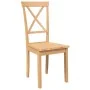 Dining chairs, 2 units, solid rubberwood. by , dining chairs - Ref: Foro24-4102404, Price: 116,28 €, Discount: %