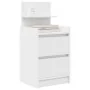 Nachttisch mit 2 weißen Schubladen 38x34x80 cm. von , Nachttische - Ref: Foro24-861355, Preis: 55,20 €, Rabatt: %