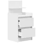 Mesilla de noche con 2 cajones blanca 38x34x80 cm de , Mesitas de noche - Ref: Foro24-861355, Precio: 55,20 €, Descuento: %