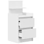 Nachttisch mit 2 weißen Schubladen 38x34x80 cm. von , Nachttische - Ref: Foro24-861355, Preis: 55,20 €, Rabatt: %