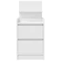 Mesilla de noche con 2 cajones blanca 38x34x80 cm de , Mesitas de noche - Ref: Foro24-861355, Precio: 55,20 €, Descuento: %