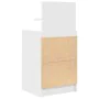 Mesilla de noche con 2 cajones blanca 38x34x80 cm de , Mesitas de noche - Ref: Foro24-861355, Precio: 55,20 €, Descuento: %