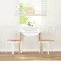 Sillas de comedor 2 unidades madera maciza de caucho blanco de , Sillas de comedor - Ref: Foro24-4102406, Precio: 116,24 €, D...