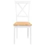 Esszimmerstühle, 2 Stück Massivholz aus weißem Kautschuk von , Essstühle - Ref: Foro24-4102406, Preis: 116,28 €, Rabatt: %