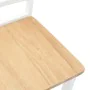 Sillas de comedor 2 unidades madera maciza de caucho blanco de , Sillas de comedor - Ref: Foro24-4102406, Precio: 116,24 €, D...