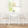 Dining chairs with cushions 2 units solid white rubber wood by , dining chairs - Ref: Foro24-4102522, Price: 132,53 €, Discou...