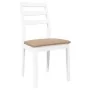 Dining chairs with cushions 2 units solid white rubber wood by , dining chairs - Ref: Foro24-4102522, Price: 132,53 €, Discou...