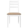 Dining chairs with cushions 2 units solid white rubber wood by , dining chairs - Ref: Foro24-4102522, Price: 132,53 €, Discou...