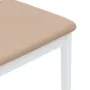 Sillas de comedor con cojines 2uds madera maciza blanco caucho de , Sillas de comedor - Ref: Foro24-4102522, Precio: 132,53 €...