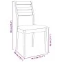 Dining chairs with cushions 2 units solid white rubber wood by , dining chairs - Ref: Foro24-4102522, Price: 132,53 €, Discou...