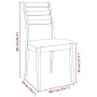 Sillas de comedor con cojines 2uds madera maciza blanco caucho de , Sillas de comedor - Ref: Foro24-4102522, Precio: 132,53 €...