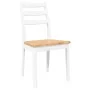 Esszimmerstühle, 2 Stück Massivholz aus weißem Kautschuk von , Essstühle - Ref: Foro24-4102520, Preis: 137,61 €, Rabatt: %