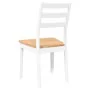 Esszimmerstühle, 2 Stück Massivholz aus weißem Kautschuk von , Essstühle - Ref: Foro24-4102520, Preis: 137,61 €, Rabatt: %