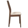 Sillas de comedor con cojines 2 uds madera maciza marrón caucho de , Sillas de comedor - Ref: Foro24-4102515, Precio: 132,53 ...