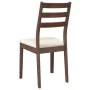 Sillas de comedor con cojines 2 uds madera maciza marrón caucho de , Sillas de comedor - Ref: Foro24-4102515, Precio: 132,53 ...