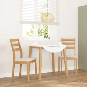 Esszimmerstühle mit Kissen, 2 Stück, aus massivem Naturkautschukholz. von , Essstühle - Ref: Foro24-4102517, Preis: 132,53 €,...