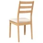 Dining chairs with cushions 2 units solid natural rubberwood by , dining chairs - Ref: Foro24-4102517, Price: 132,53 €, Disco...