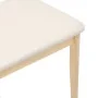Dining chairs with cushions 2 units solid natural rubberwood by , dining chairs - Ref: Foro24-4102517, Price: 132,53 €, Disco...