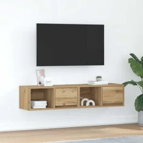 TV furniture 2 units oak wood artisan 60x31x25.5 cm by , TV Furniture - Ref: Foro24-861453, Price: 63,03 €, Discount: %
