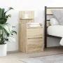 Bedside tables with 2 drawers 2 units Sonoma oak 38x34x80 cm by , Nightstands - Ref: Foro24-861360, Price: 100,07 €, Discount: %