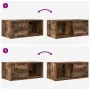 TV-Möbel 2 Stück aus Holzwerkstoff in Eichenfarbe 60x31x25,5 cm von , TV-Möbel - Ref: Foro24-861445, Preis: 63,03 €, Rabatt: %