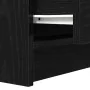 Black bedside table with 2 drawers, 38x34x80 cm by , Nightstands - Ref: Foro24-861357, Price: 57,72 €, Discount: %