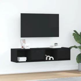 TV-Möbel 2 Stück Schwarz-Eiche 60x31x25,5 cm Ingenieurholz von , TV-Möbel - Ref: Foro24-861439, Preis: 66,65 €, Rabatt: %