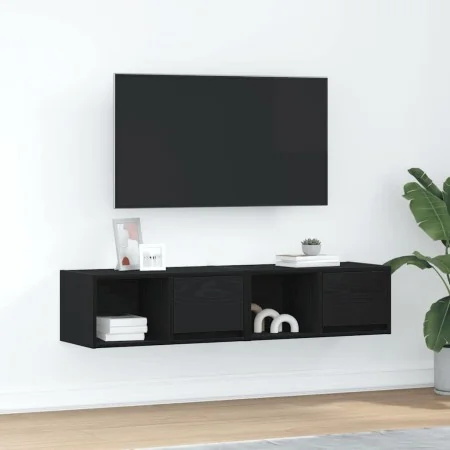 TV-Möbel 2 Stück Schwarz-Eiche 60x31x25,5 cm Ingenieurholz von , TV-Möbel - Ref: Foro24-861439, Preis: 66,65 €, Rabatt: %