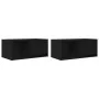 TV-Möbel 2 Stück Schwarz-Eiche 60x31x25,5 cm Ingenieurholz von , TV-Möbel - Ref: Foro24-861439, Preis: 66,65 €, Rabatt: %